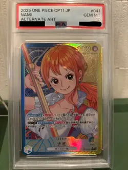 PSA 10 2025 Nami OP11-041 Leader OP11-054 Parallel SR Set One Piece Card Game JP - Image 4
