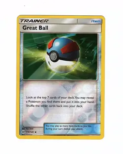 Great Ball 119/149 SM Base Set Reverse Holo - Pokemon Card - Image 1