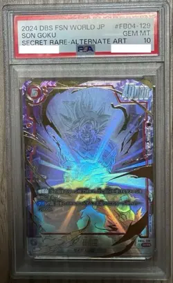 PSA 10 Son Goku SCR Parallel FB04-129 Dragon Ball Fusion World Japan Card - Image 1