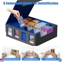 Ultimate Trading Card Storage Box - 4-Row Case for 3900+ Cards, 8 Toploaders - Image 4