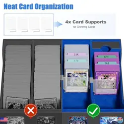 Ultimate Trading Card Storage Box - 4-Row Case for 3900+ Cards, 8 Toploaders - Image 5