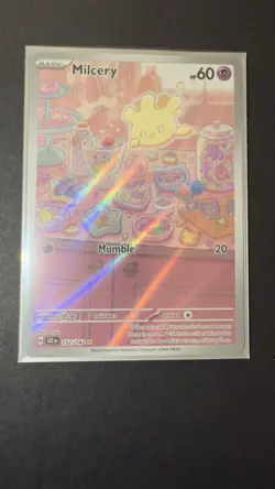 Pokemon TCG Milcery 152/142 Stellar Crown Illustration Rare Foil Card MINT - Image 1