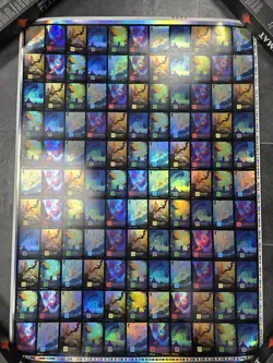 MTG Magic The Gathering Lost Caverns Of Ixalan Foil Full Art Lands Uncut Sheet - Image 1