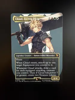 MTG Final Fantasy English Cloud, Ex-SOLDIER Borderless 0202 Non-Foil - Image 1