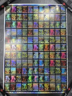MTG Magic The Gathering Bloomburrow Foil Full Art Lands Uncut Sheet - Image 1
