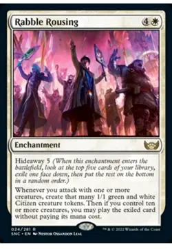 1x MTG Rabble Rousing - New Capenna Rare! NM Mint! Ships Fast! - Image 1