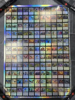 MTG Magic Outlaws Of Thunder Junction Foil Mythics & Rares Uncut Sheet - Image 1