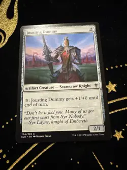 MTG Magic the Gathering Jousting Dummy (224/533) Throne of Eldraine LP - Image 1