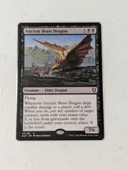 MTG Ancient Brass Dragon - Commander Legends: Battle for Baldur's Gate NM - Image 1