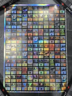 MTG Magic the Gathering Outlaws Of Thunder Junction Foil Lands Uncut Sheet - Image 1
