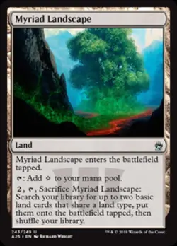 Myriad Landscape - Light Play MTG Masters 25 - Image 1