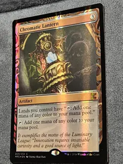 Chromatic Lantern Masterpiece Kaladesh Inventions Foil MTG Magic Gathering LP - Image 3
