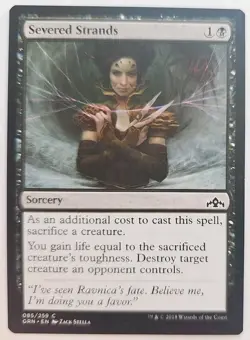 MTG Magic The Gathering Card Severed Strands Sorcery Black Guilds Of Ravnica - Image 1