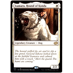 x1 Isamaru, Hound of Konda J22 MTG M/NM White Rare Legendary Creature Dog TCG - Image 1