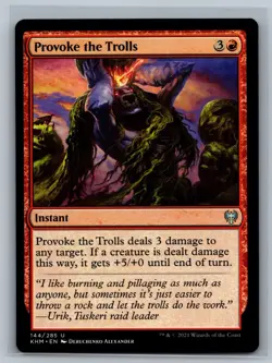 Magic The Gathering Kaldheim Provoke the Trolls #144/285 MTG TCG CCG - Image 1
