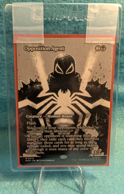 x1 Opposition Agent (Borderless) MTG Marvel Universe Eternal-Legal Regular - #19 - Image 4