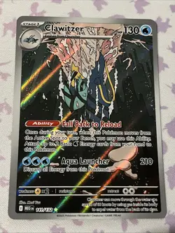 Clawitzer 141/132 Pokemon Mega Evolution Illustration Rare - Image 1
