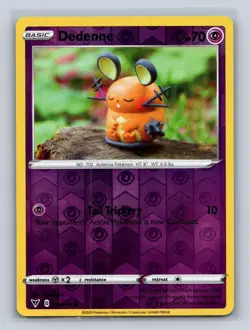 Dedenne #077/185 SWSH04: Vivid Voltage Reverse Holo Pokemon LP - Image 1