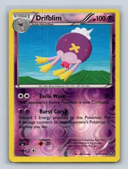 Drifblim #47/114 XY - Steam Siege Reverse Holo Pokemon LP - Image 1