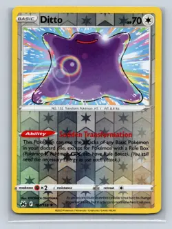 Ditto #107/159 Crown Zenith Reverse Holo Pokemon LP - Image 1