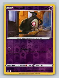 Duskull #060/172 SWSH09: Brilliant Stars Reverse Holo Pokemon MP - Image 1