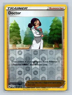 Doctor #134/198 SWSH06: Chilling Reign Reverse Holo Pokemon LP - Image 1