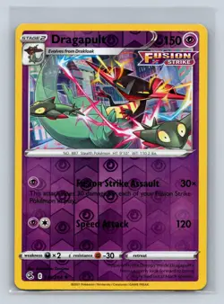 Dragapult #130/264 SWSH08: Fusion Strike Reverse Holo Pokemon LP - Image 1