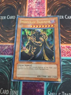 Yugioh Invader of Darkness TLM-ENSE1 Ultra Rare Limited Near Mint - Image 1