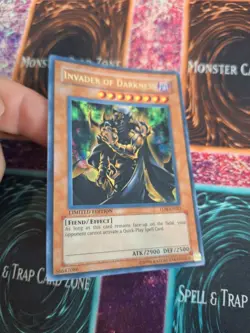 Yugioh Invader of Darkness TLM-ENSE1 Ultra Rare Limited Near Mint - Image 2