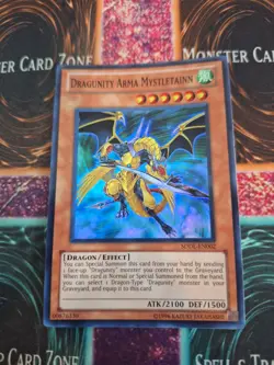 Yugioh Dragunity Arma Mystletainn SDDL-EN002 Super Rare Unlimited Near Mint - Image 1