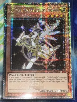 Yugioh - Satellarknight Deneb RA04-EN227 Quarter Century Secret Rare NM 1st Ed - Image 1