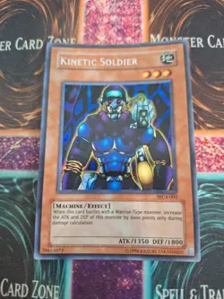 Yugioh Kinetic Soldier WC4-002 Prismatic Secret Rare Unlimited Near Mint - Image 1