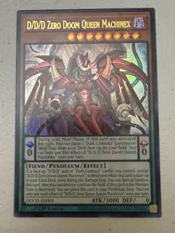 Yugioh! D/D/D Zero Doom Queen Machinex DOOD-EN003 Doom of Dimensions - Image 1