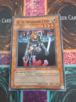 Yugioh D.D. Warrior Lady DCR-027 Super Rare OG Unlimited NM/LP - Image 1