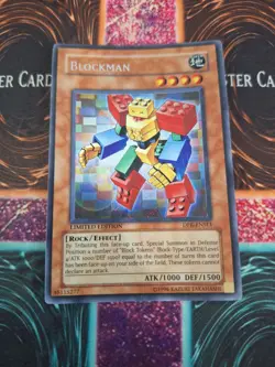Yugioh Blockman DPK-ENSE1 Secret Rare Limited Near Mint - Image 1