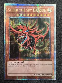 Yugioh Slifer the Sky Dragon LC01-EN002 Quarter Century Secret Rare Limited NM - Image 1