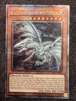 Yugioh Blue-Eyes Alternative Dragon RA02-EN010 Quarter Century Secret Rare NM - Image 1