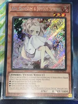 Yugioh! Ash Blossom & Joyous Spring (Alternate Art) - RA04-EN025 - Secret Rare - - Image 1