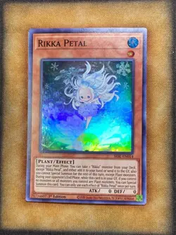 YUGIOH ~ RIKKA PETAL ~ 1ST EDITION SUPER RARE ~ SESL-EN014 - Image 1