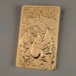 Charizard Pokemon 23K Gold Plated Trading Card. Burger King 1999 - Image 1