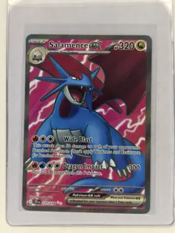 Pokemon TCG Salamence EX Full Art Holo Ultra Rare Card 177/159 Journey Together - Image 1