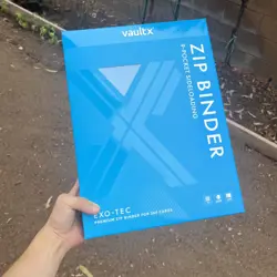 Vault X Neon Blue 9-Pocket Exo-Tec Zip Binder - 360 Cards BRAND NEW - Image 1