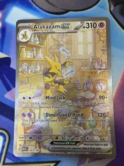 Pokemon TCG Alakazam EX Scarlet & Violet 151 Card 201/165 Holo NM - Image 1