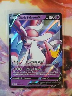 Dark Sylveon v SWSH134 2021 25th Anniversary Celebrations Promo Card - Image 1