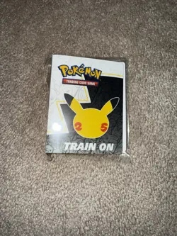 Pokemon Mini Portfolio Card Binder 25th Anniversary Celebrations, 60 Pockets - Image 1