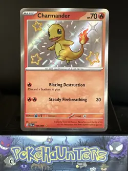 Pokemon Card Charmander 109/091 Paldean fates Baby Shiny Holo Rare NM - Image 1