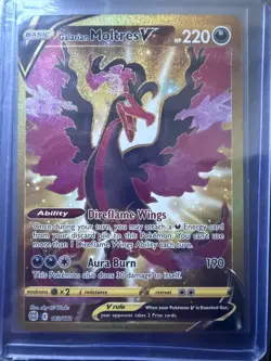 Galarian Moltres V 183/172 Gold Secret Rare Pokemon Brilliant Stars Card MINT - Image 1