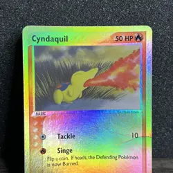 Cyndaquil 59/100 Reverse Holo EX Sandstorm Pokemon Card E Series MP - Image 2