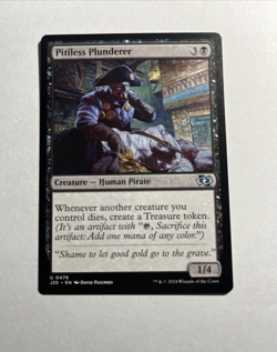 Pitiless Plunderer - Foundations Jumpstart MTG Plus Bonus Card!!! - Image 1