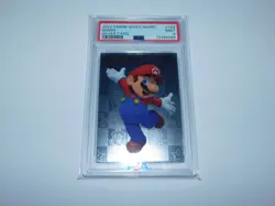 2022 PANINI SUPER MARIO - MARIO SILVER CARD #163 PSA 9 MINT HTF RARE IMPORT - Image 2